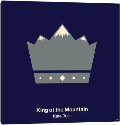 King Of The Mountain Canvas Art Print - Song Lyrics Art