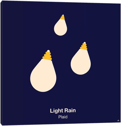 Light Rain Canvas Art Print - Song Lyrics Art