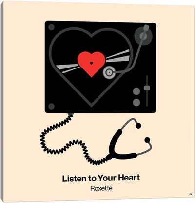 Listen To Your Heart Canvas Art Print - Viktor Hertz