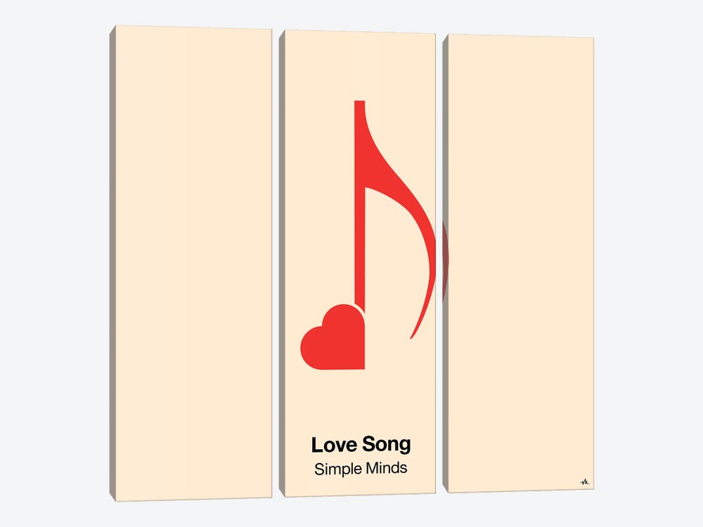 Love Song by Viktor Hertz 3-piece Canvas Print
