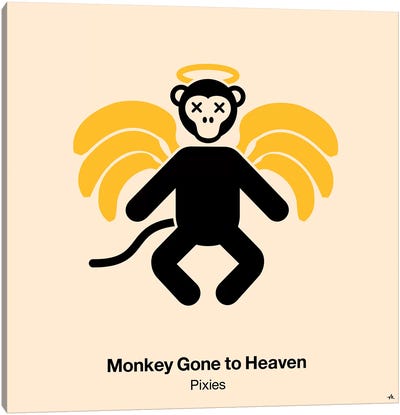 Monkey Gone To Heaven Canvas Art Print - Rock-n-Roll Art