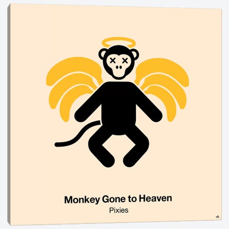 Monkey Gone To Heaven Canvas Print #VHE68} by Viktor Hertz Canvas Art Print