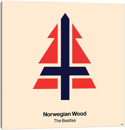Norwegian Wood Canvas Art Print - The Beatles