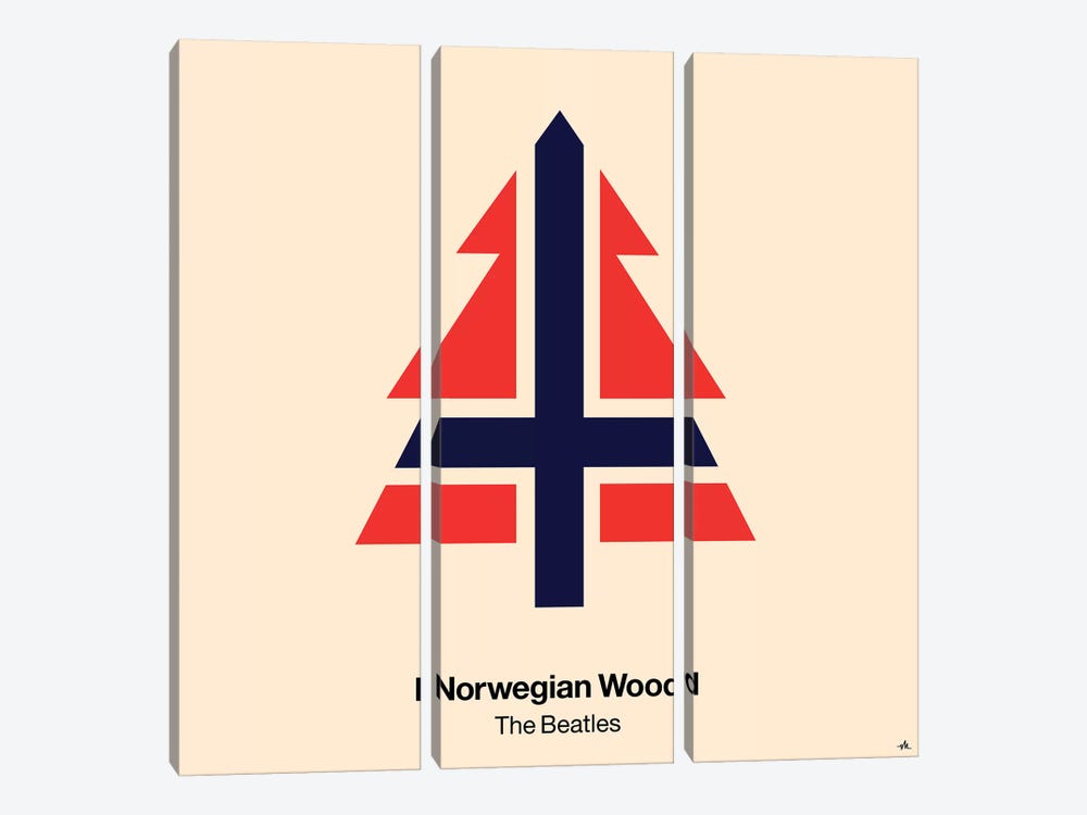 Norwegian Wood by Viktor Hertz 3-piece Canvas Wall Art