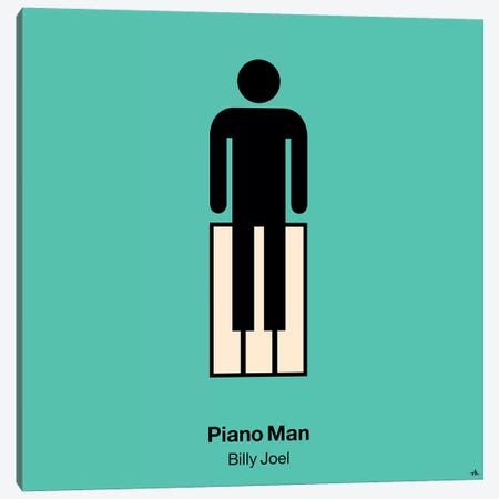 Piano Man Canvas Print #VHE75} by Viktor Hertz Canvas Print
