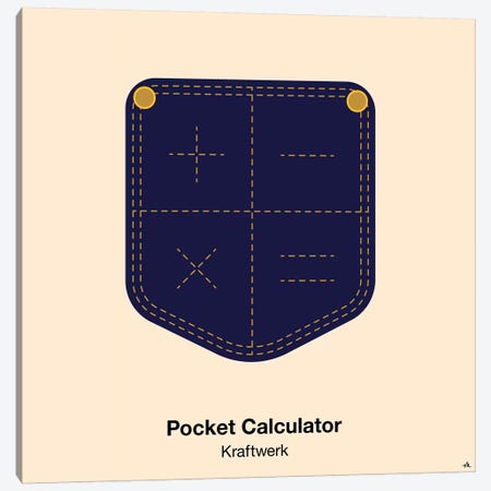 Pocket Calculator Canvas Print #VHE77} by Viktor Hertz Art Print