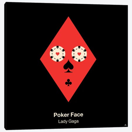 Poker Face Canvas Print #VHE78} by Viktor Hertz Canvas Art