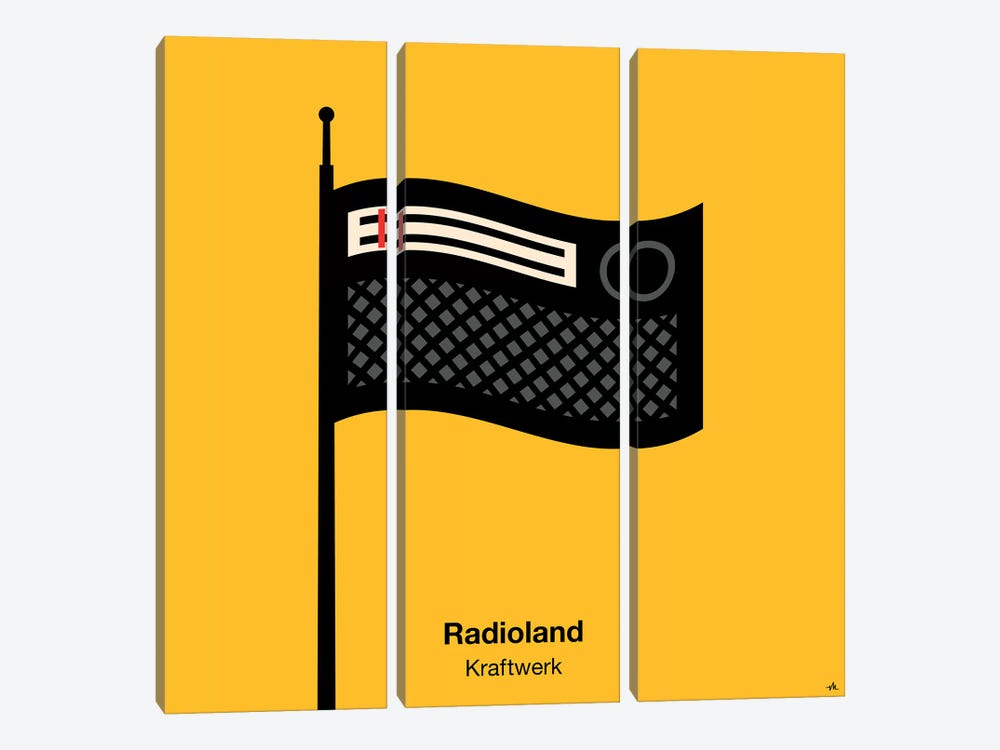 Radioland by Viktor Hertz 3-piece Canvas Art