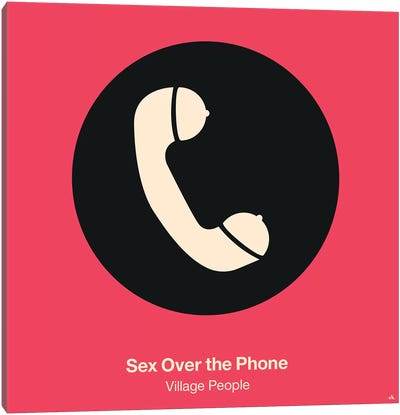 Sex Over The Phone Canvas Art Print - Song Lyrics Art