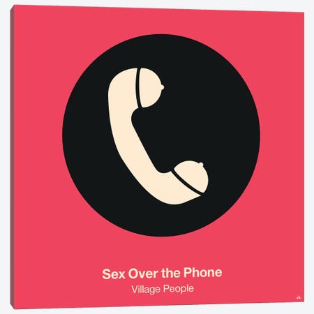 Sex Over The Phone Canvas Print #VHE84} by Viktor Hertz Canvas Artwork