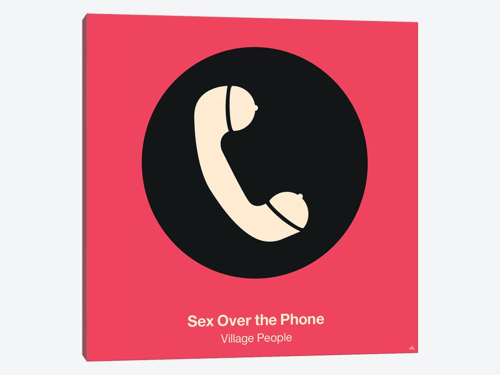 Sex Over The Phone by Viktor Hertz 1-piece Canvas Artwork