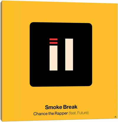 Smoke Break Canvas Art Print - Chance The Rapper