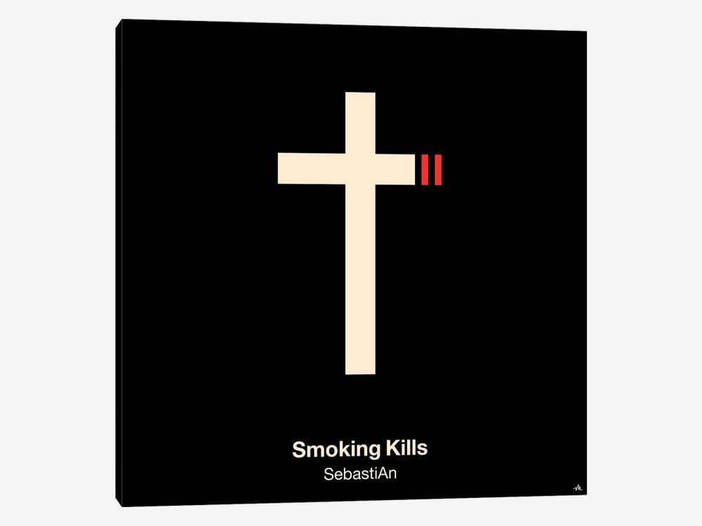 Smoking Kills by Viktor Hertz 1-piece Canvas Art Print