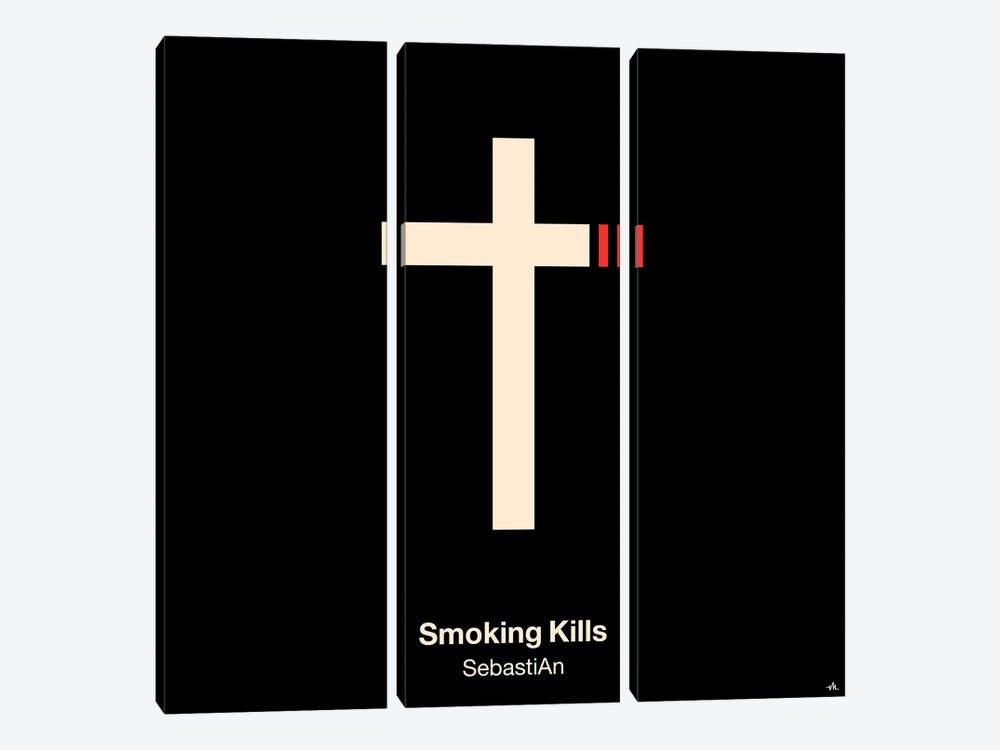 Smoking Kills by Viktor Hertz 3-piece Canvas Print