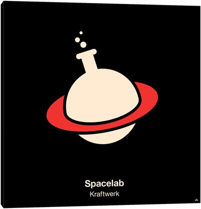 Spacelab Canvas Art Print - Song Lyrics Art