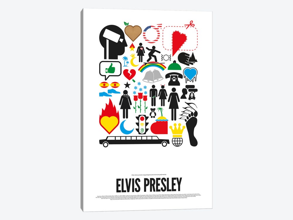 Elvis Presley by Viktor Hertz 1-piece Canvas Art Print