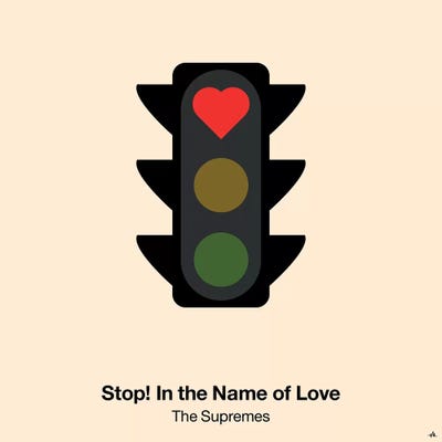 Stop In The Name Of Love Sign