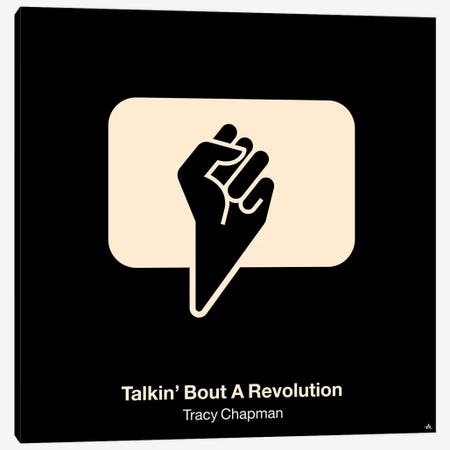Talkin Bout A Revolution Canvas Print #VHE94} by Viktor Hertz Canvas Print