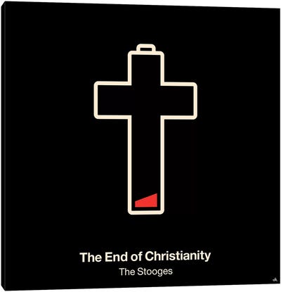 The End Of Christianity Canvas Art Print - Black & Dark Art
