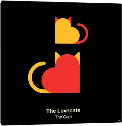 The Lovecats Canvas Art Print - Viktor Hertz