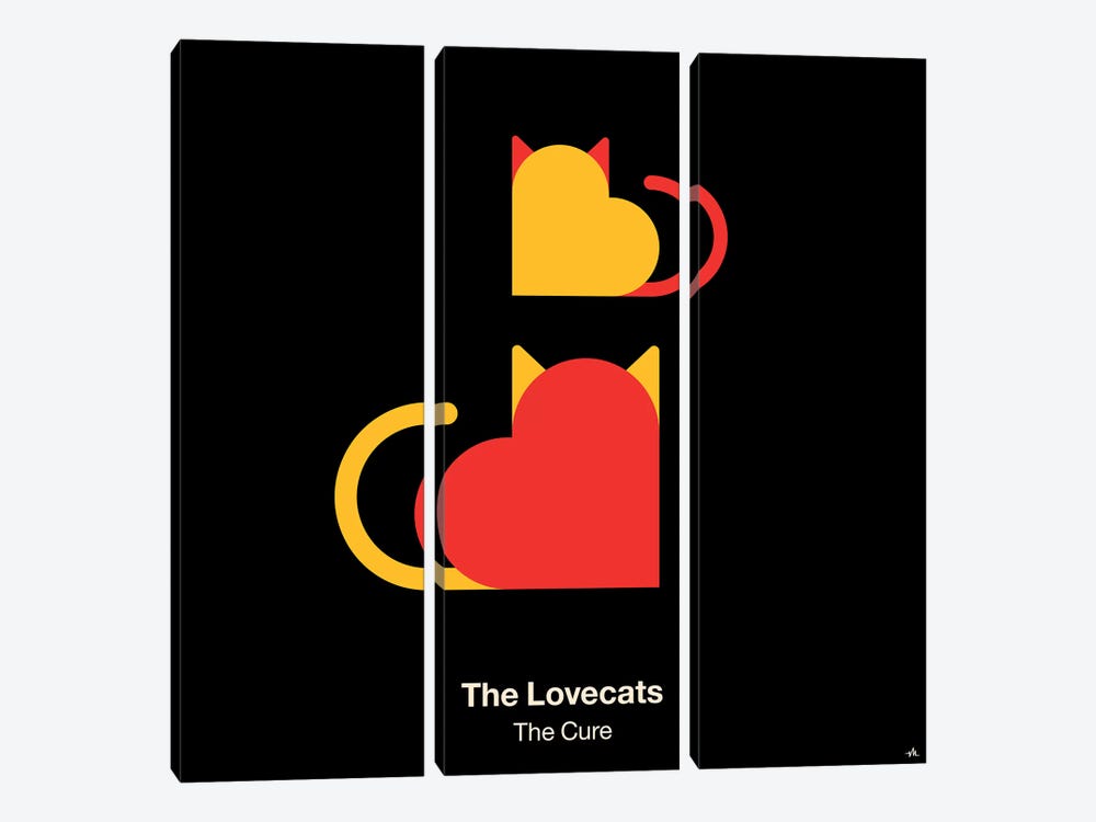 The Lovecats 3-piece Canvas Print