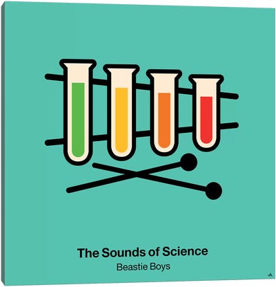 The Sounds Of Science Canvas Art Print - Viktor Hertz