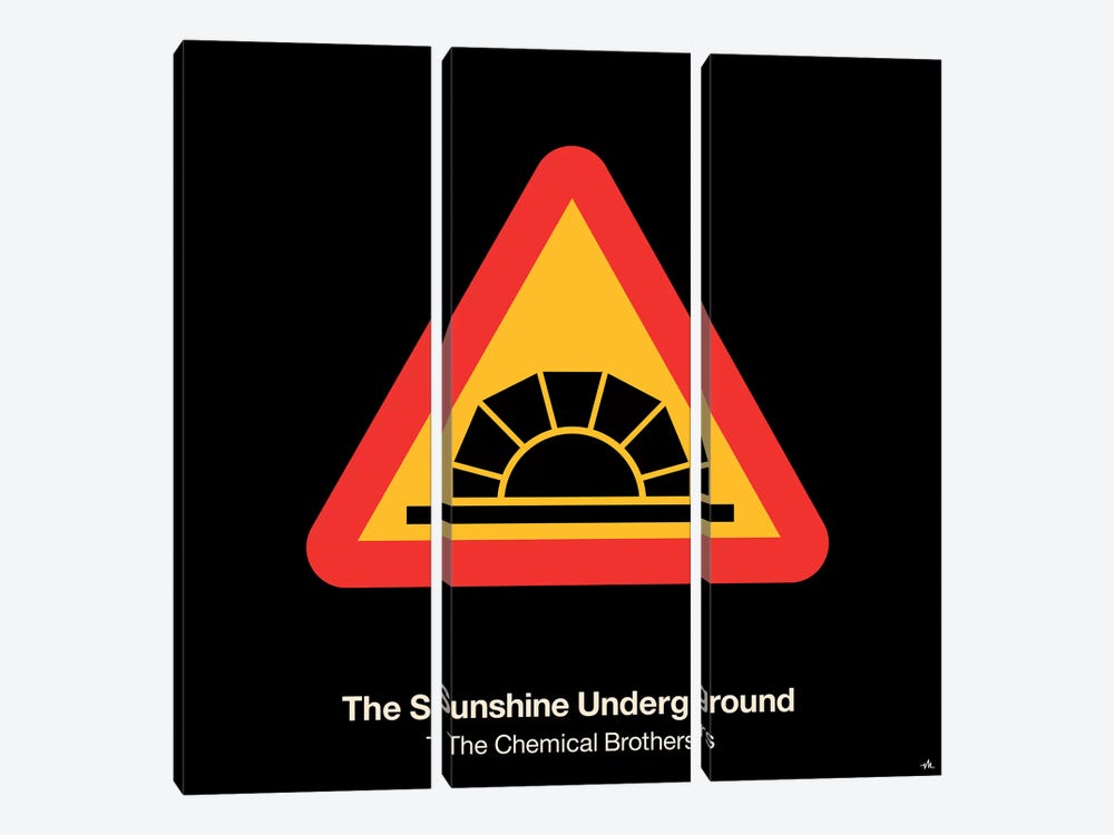 The Sunshine Underground by Viktor Hertz 3-piece Canvas Art