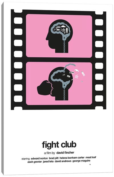 Fight Club Canvas Art Print - Viktor Hertz