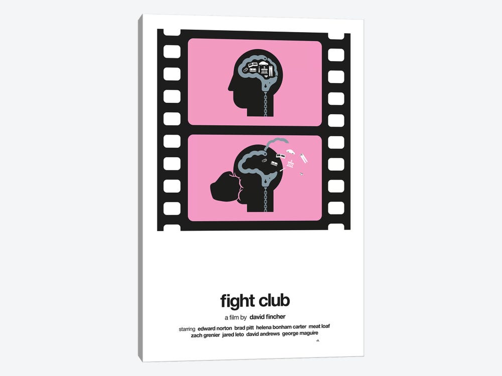 Fight Club by Viktor Hertz 1-piece Canvas Wall Art