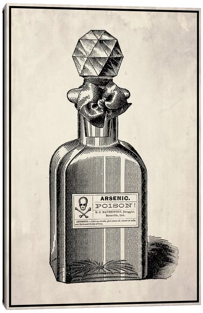 Poison Perfume Canvas Art Print - Victorian Halloween Illustrations