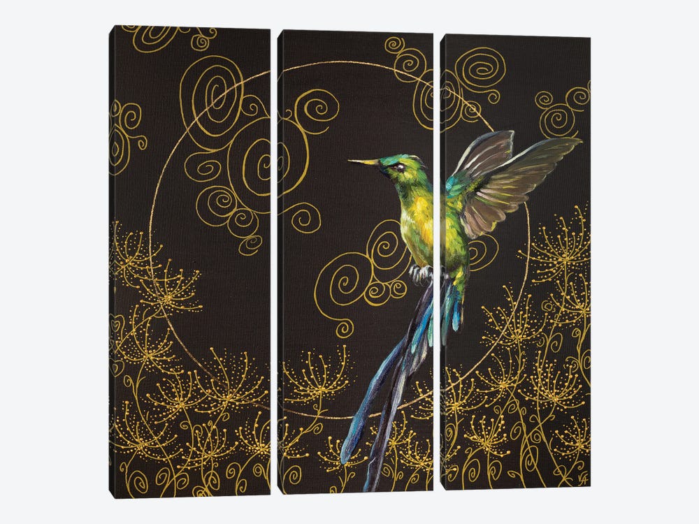 Hummingbird Flight by Alona Vakhmistrova 3-piece Canvas Art