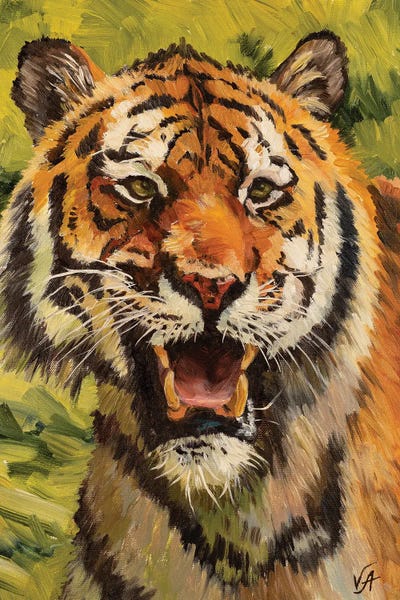 Tiger by Alona Vakhmistrova multi panel art