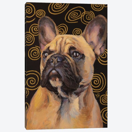 French Bulldog Canvas Print #VHM18} by Alona Vakhmistrova Canvas Wall Art