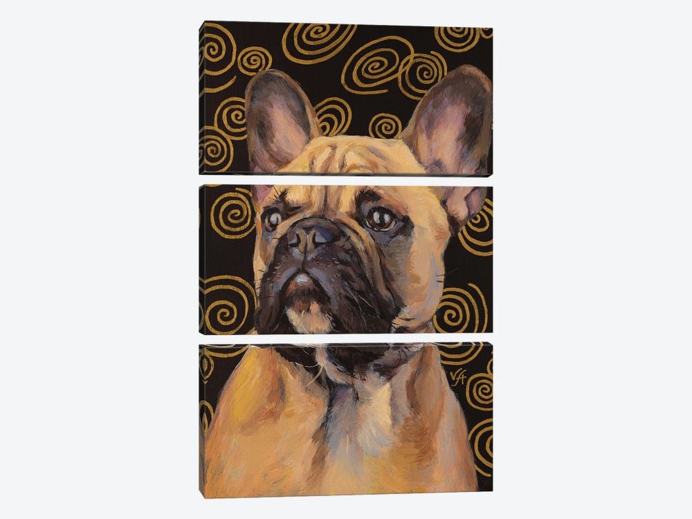 French Bulldog by Alona Vakhmistrova 3-piece Canvas Art