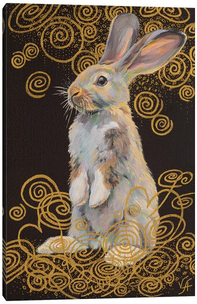 Standing Rabbit Canvas Art Print - Alona Vakhmistrova