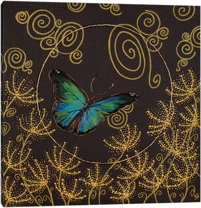 Blue Butterflies Canvas Art Print - Alona Vakhmistrova