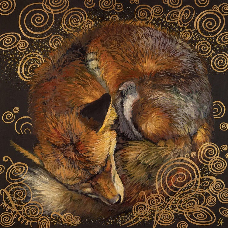 Sweet Dream Fox II by Alona Vakhmistrova wall art