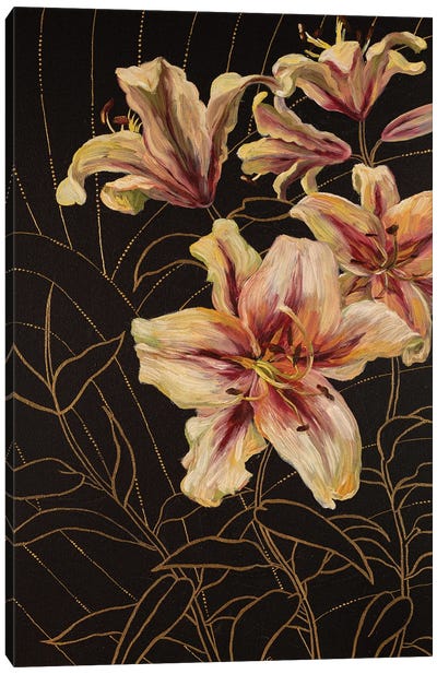 Lilies Canvas Art Print - Alona Vakhmistrova