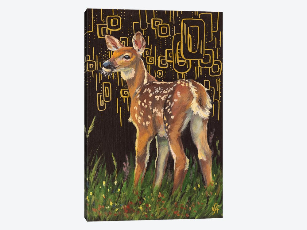 Deer In The Forest by Alona Vakhmistrova 1-piece Canvas Artwork