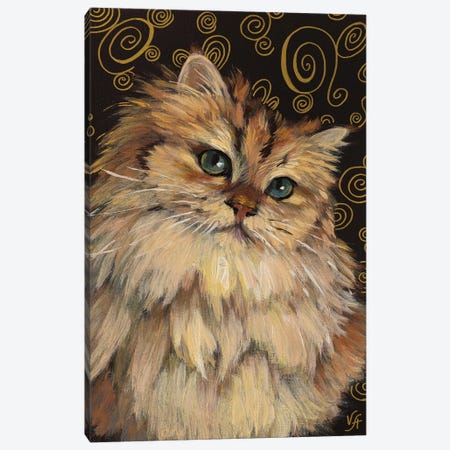 Smoothie Cat Canvas Print #VHM28} by Alona Vakhmistrova Canvas Print