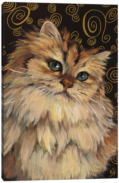 Smoothie Cat Canvas Art Print - Alona Vakhmistrova
