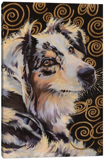 Australian Shepherd II Canvas Art Print - Alona Vakhmistrova