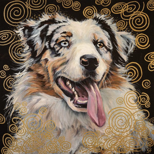 Australian Shepherds: Australian Shepherd by Alona Vakhmistrova