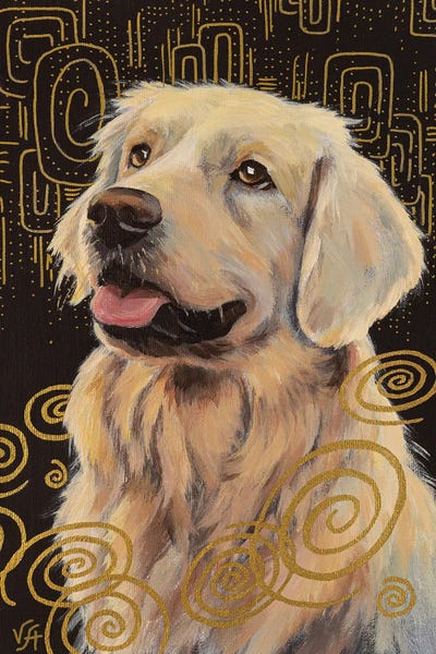 Gold Retriever by Alona Vakhmistrova multi panel art
