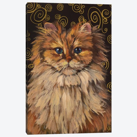 Smoothie Cat II Canvas Print #VHM33} by Alona Vakhmistrova Canvas Wall Art