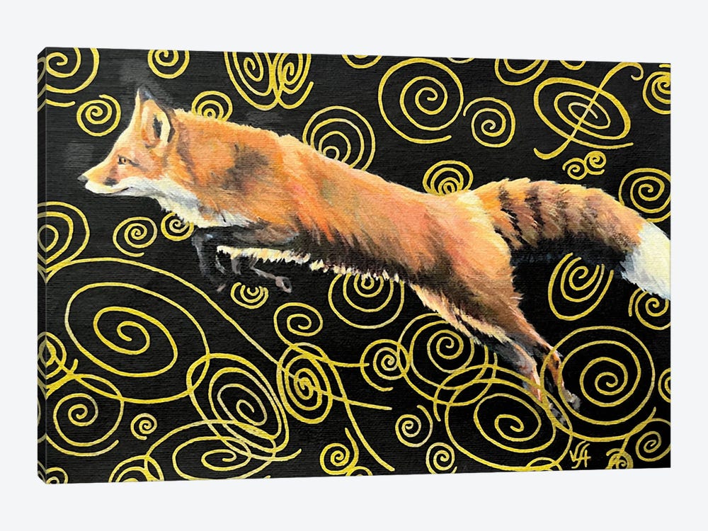Fox Flight by Alona Vakhmistrova 1-piece Canvas Art Print