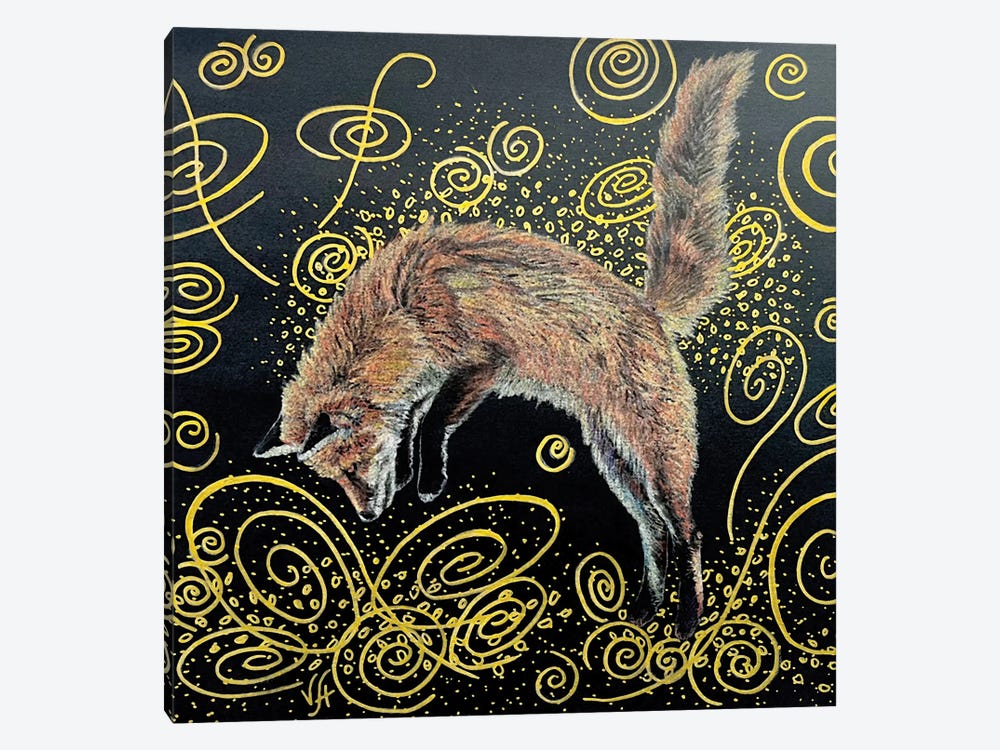 Fox Jump by Alona Vakhmistrova 1-piece Canvas Artwork