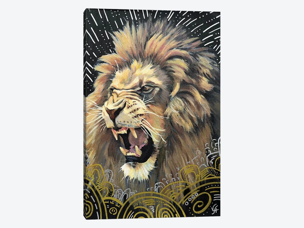 The Power Of A Lion by Alona Vakhmistrova 1-piece Canvas Wall Art