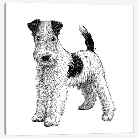 Fox Terrier Canvas Print #VHN36} by Vicki Hunt Canvas Artwork