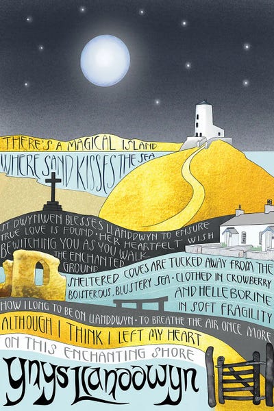 Lllanddwyn Language by Vicki Hunt art print